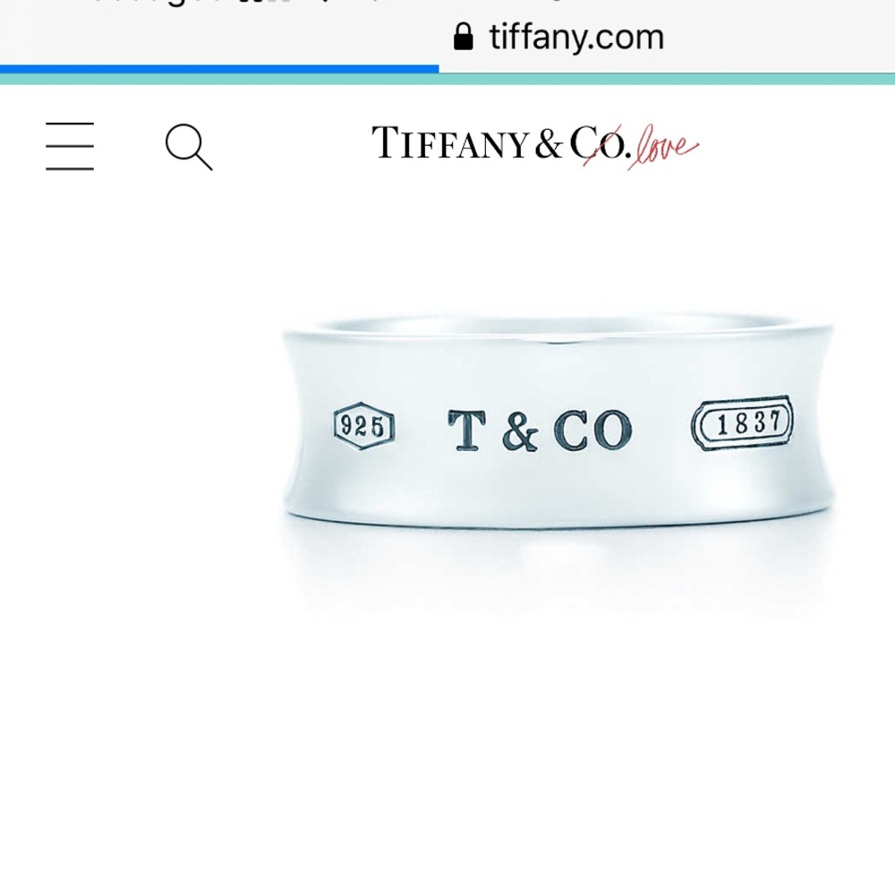 Tiffany 1837 Sterling Silver Ring